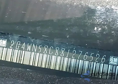 2008 Buick Lacrosse Super z USA, uszkodzony, nr VIN 2G4WN58C881276526